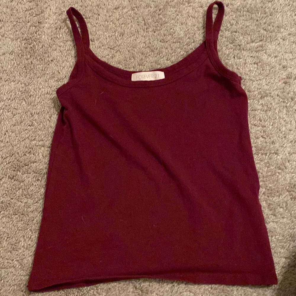 Marron crop tank❤️